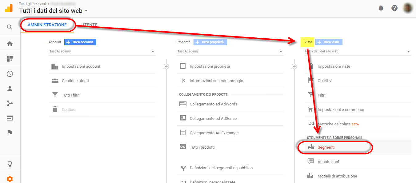 segmenti google analytics