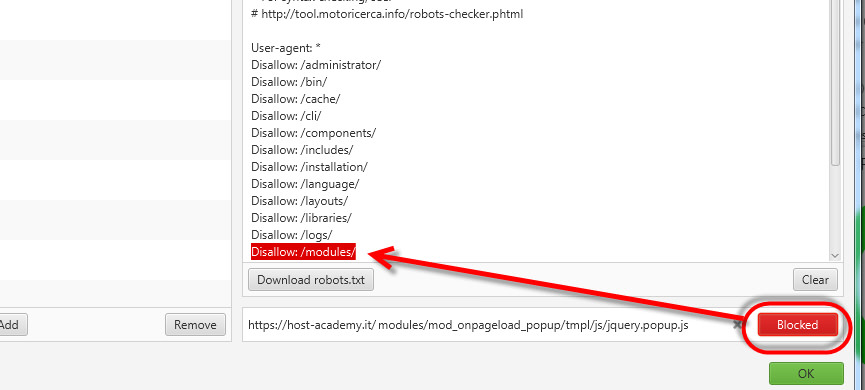 screaming frog robots.txt