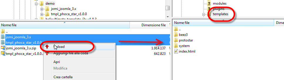 installare estensioni joomla