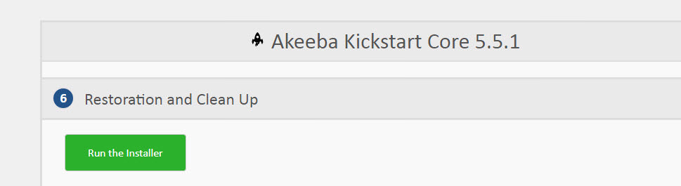akeeba kickstart ripristino joomla
