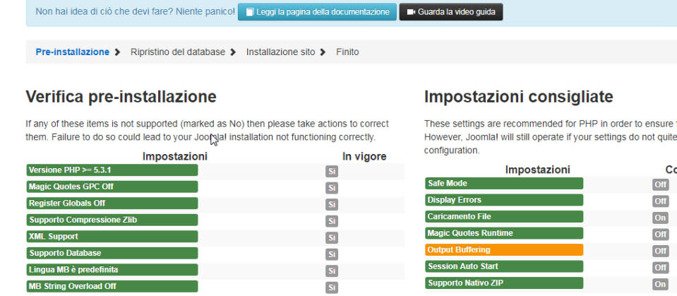 Il ripristino di Joomla 3 con Akeeba Kickstart