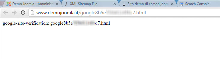 search console verifica