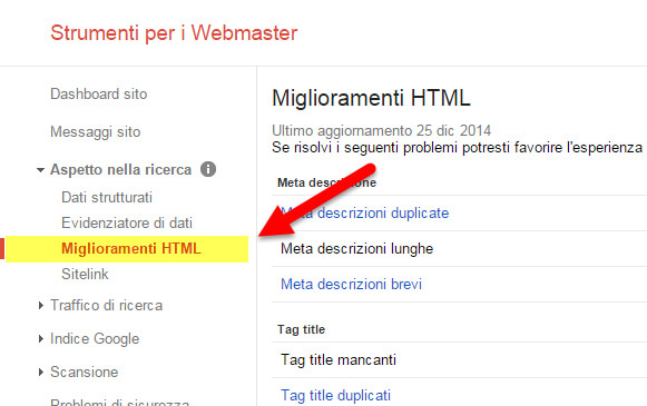 Individuare title e description duplicati