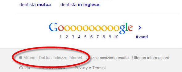 La localizzazione nella Ricerca 