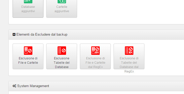 Akeeba Backup WordPress esclusione file