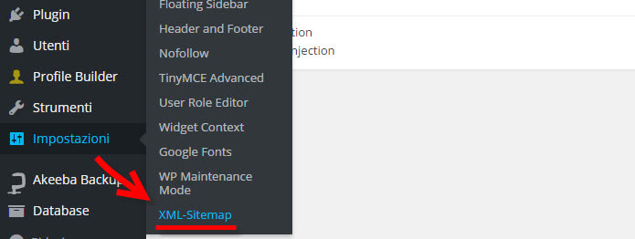 creare sitemap wordpress con google xml sitemaps 