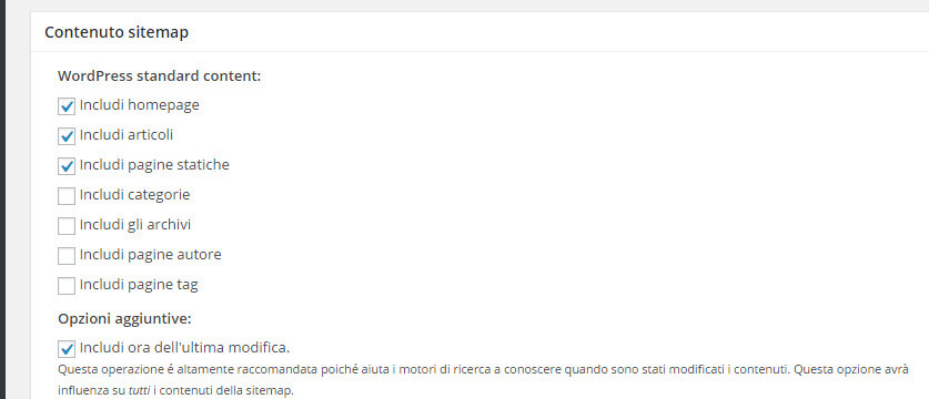 creare sitemap wordpress con google xml sitemaps