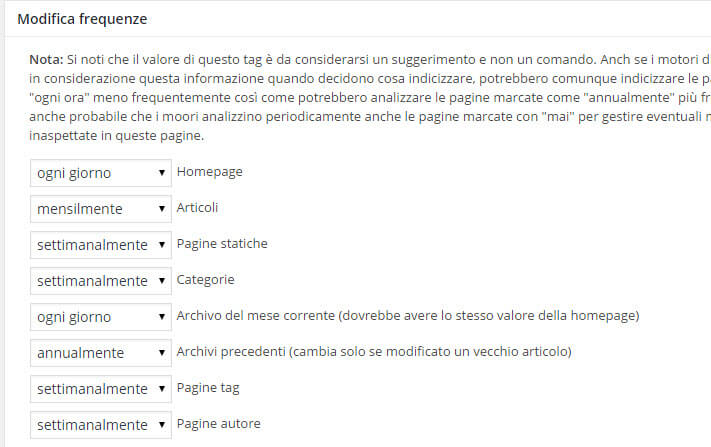 creare sitemap wordpress con google xml sitemaps 