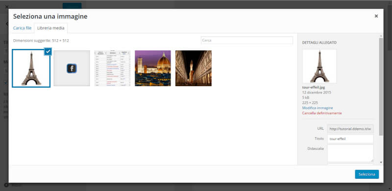inserire favicon wordpress 