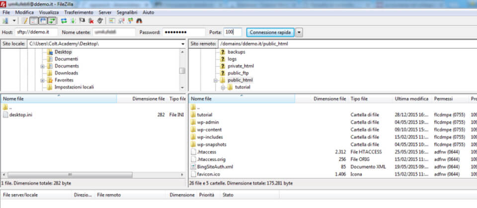sicurezza FTP WordPress