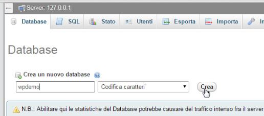 wordpress xampp locale