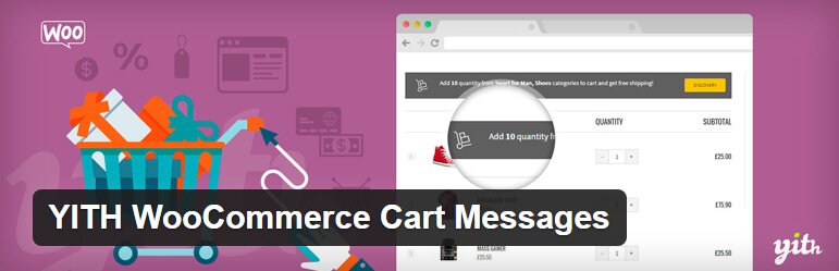 yith woocommerce cart messages