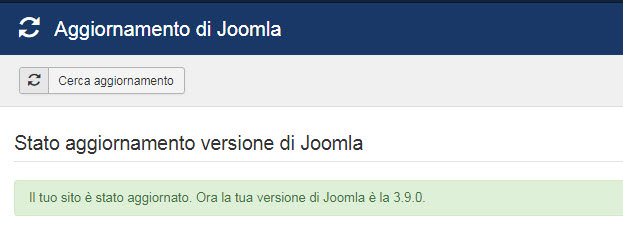 aggiornare joomla