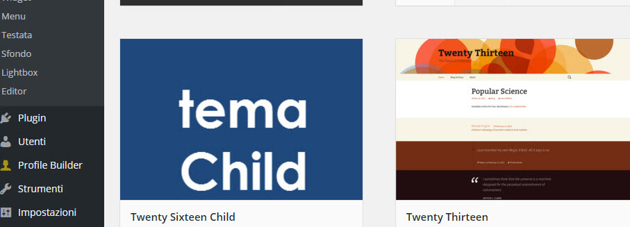 Come creare i Child Theme in WordPress
