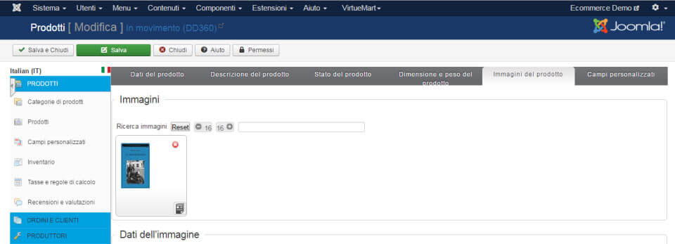 creazione prodotti VirtueMart 3
