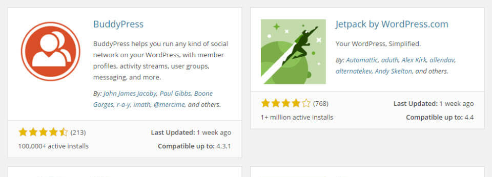 Scelta plugin WordPress